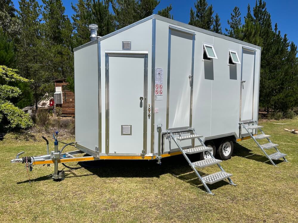 Night-glamping under the stars with soft interior lighting