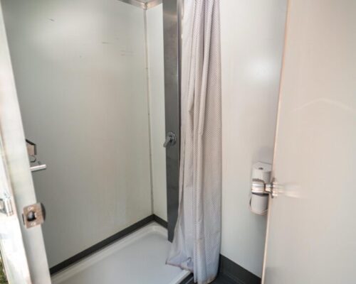 Night-glamping under the stars with soft interior lighting